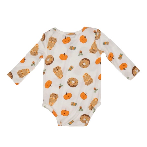 Angel Dear Bodysuit, Pumpkin Spice Latte, Size 0-3 Months NWT - Picture 2 of 5